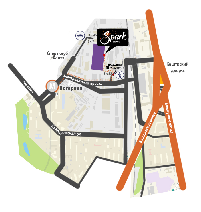 Схема проезда к фотостудии